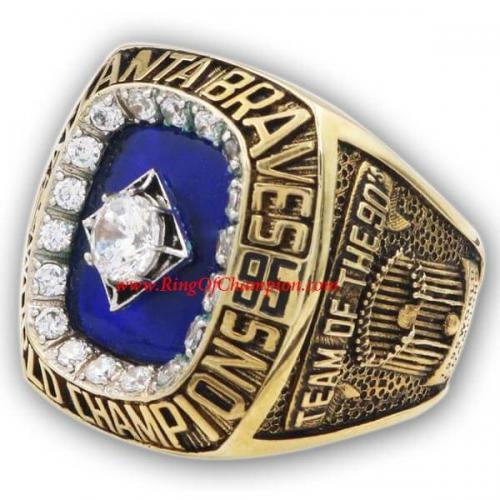 Custom 1995 Atlanta Braves MLB World Series Championship Ring