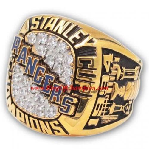 1994 New York Rangers Stanley Cup Ice Hockey Championship Ring