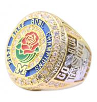 2024 Michigan Wolverines NCAA Men's Football Rose Bowl College Championship Ring